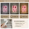 Love - Rood - Blokletters Light Box met kabel (Tafellamp) klein -USP_lichtkleurNL