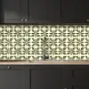 Botanisch - Retro - Groen keuken achterwand 2 middel 871 -sfeer1