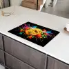 Spaghetti - Graffiti - Verf - Kleurrijk - Eten - Modern Inductie beschermer vinyl 3mm klein -sfeer8