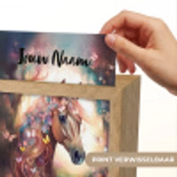 Paard - Natuur - Bloemen - Vlinders - Bos Light Box met kabel (Kinderlampje) klein -USP_websiteprintNL
