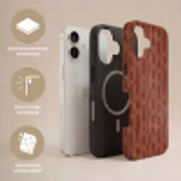 Abstract - Textuur - Bruin Toughcase MagSafe Apple iPhone 17 klein 1017 -USP_Lagen_NL