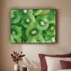 Kiwi - Groen - Pitten Textielframe zwart klein -sfeer1