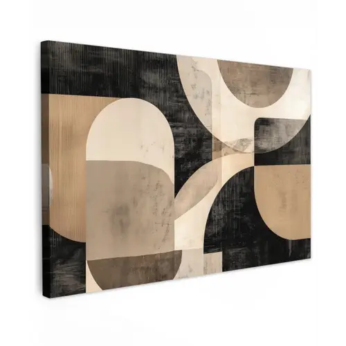 Abstract - Vormen - Modern - Beige canvas 2cm klein -z3d
