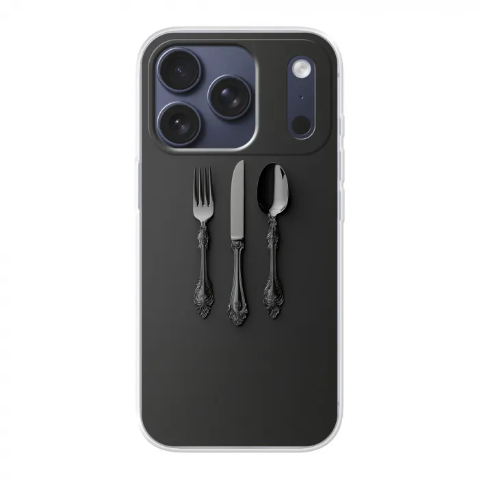 Bestek - Zwart Telefoonhoesje iPhone 17 Pro klein -3d