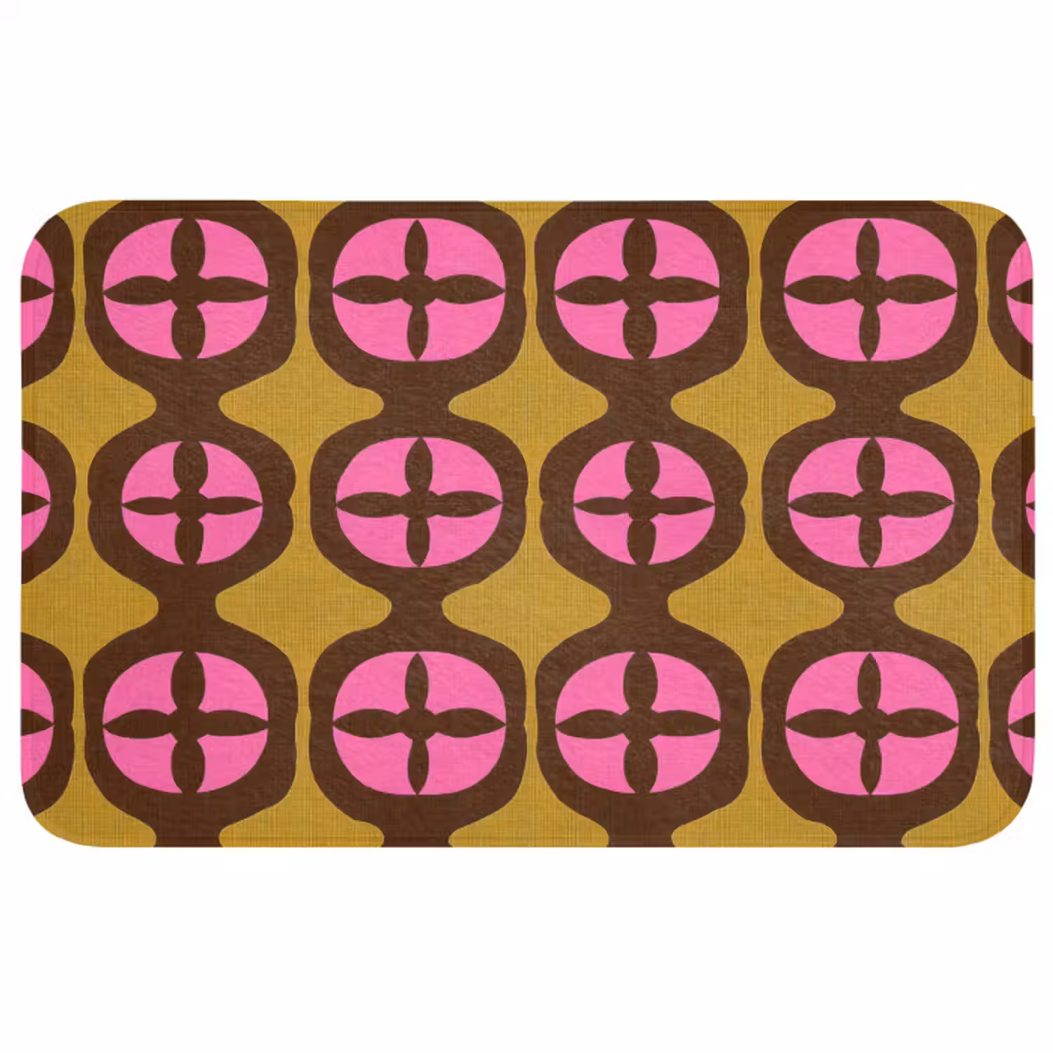Wc Mat - Modern - Patroon - Roze