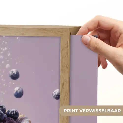 Eten - Taart - Bessen - Blauw Light Box met batterij (Wandlamp) middel -USP_websiteprintNL
