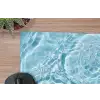 Water - Blauw - bubbels muismat rubber klein -closeup