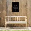 Quotes - Thuis is het plekje waar de liefde woont - Spreuken Tuinposter op houten frame 2 cm dik klein -sfeer4