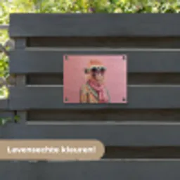 Sjaal - Aap - Zonnebril - Jasje tuinposter los doek klein -sfeer3