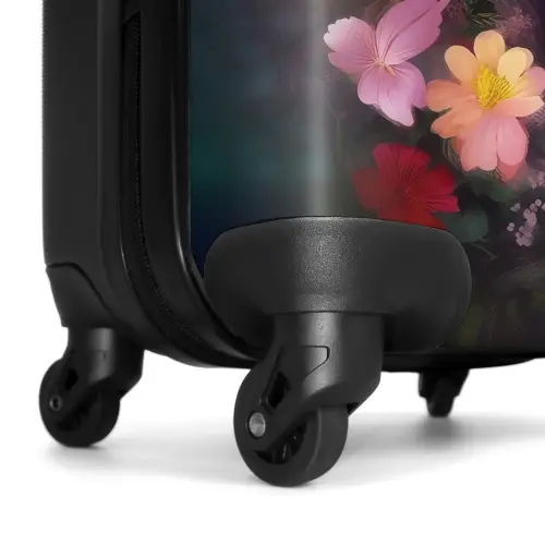 Koffer - Paard - Natuur - Bloemen - Bos - Dieren Koffer - NBS - Handbagage middel -wiel