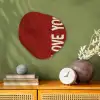 Schuin - Loveyou - Rood Wandcirkel Organisch Forex 3mm klein -sfeer2