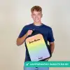 Pastel regenboog van krijt Rugzak - Zwart middel -sfeer7_NL