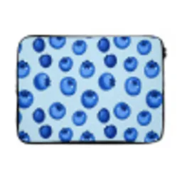 Bessen - Modern - Blauw laptophoes neopreen klein 279 -3d