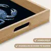 Krab - Delfts blauw - Dieren Dienblad Rechthoek middel -USP_HandgreepNL