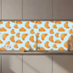 Croissant - Speels - Blauw keuken achterwand 2 middel 871 zz_3dshopping