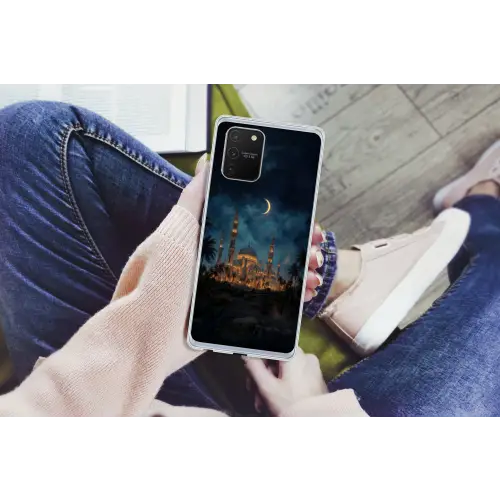 Sterrenhemel - Maan - Palmbomen - Moskee Telefoonhoesje Samsung Galaxy S10 Lite klein -handS10Lite
