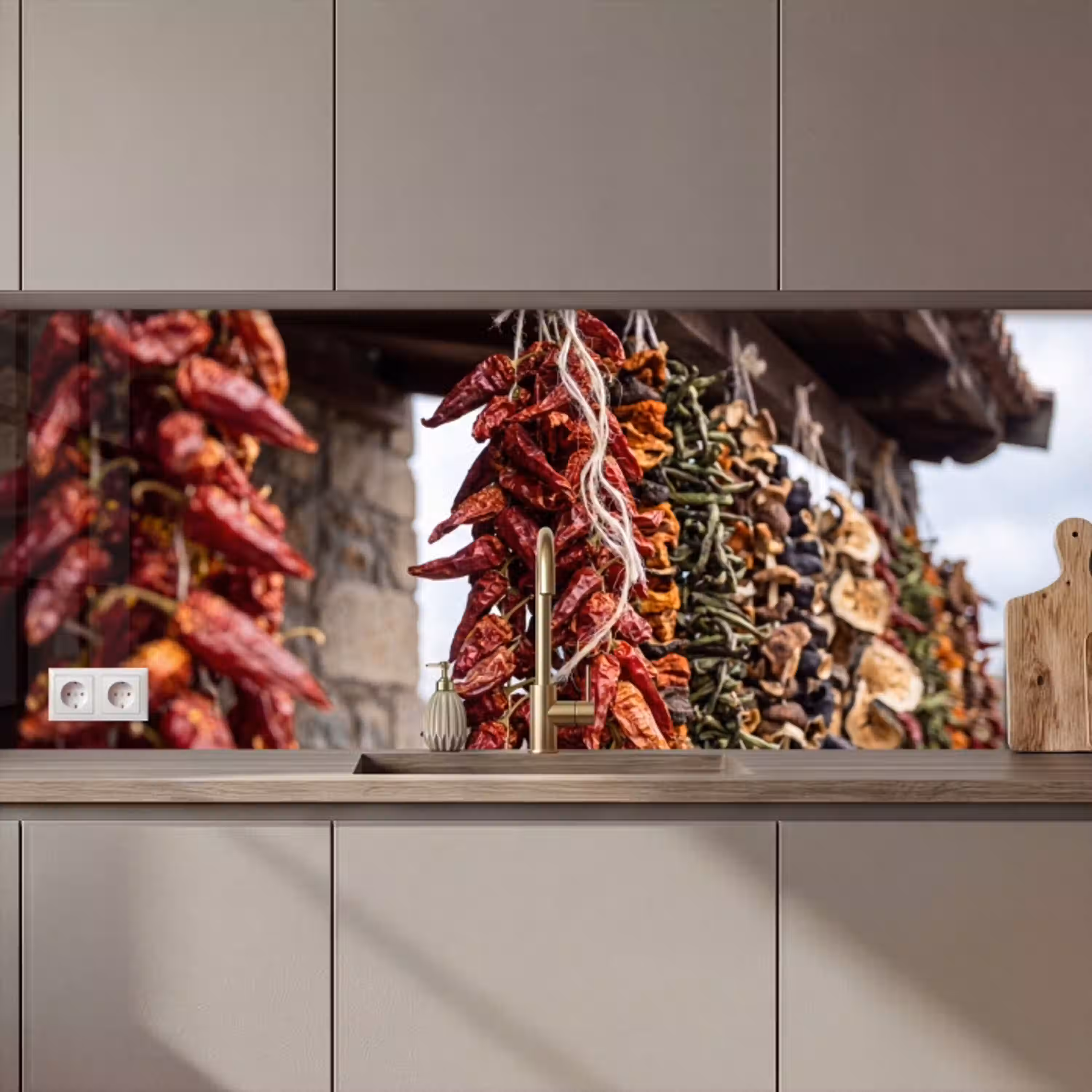 Rode pepers - Eten keuken achterwand 2 middel zz_3dshopping