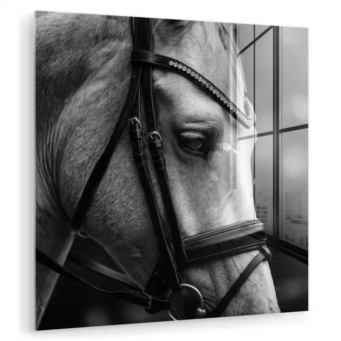 Paard - Schimmel - Portret plexiglas 5mm klein -zzzproduct_nieuw