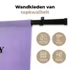 Maandag - Mok - Koffie - Paars Wandkleed katoen klein -sfeer2