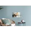 Kunst - Goud - Zilver - Abstract Muursticker klein -plant
