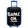 Game on in zwart wit Kinderkoffer - Blauw klein -zz3dotto