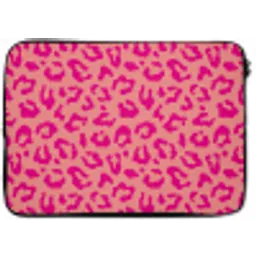 Panterprint - Roze - Dierenprint - Minimalistisch laptophoes neopreen klein -zkaufland3dotto