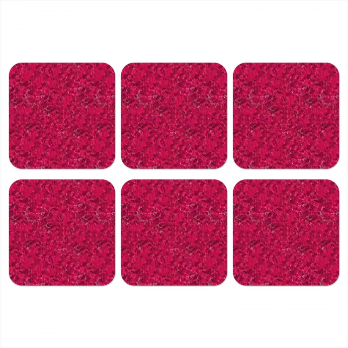 Vloeiend - Verf - Texturen - Rood onderzetter kurk middel 366 -3d