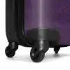 Lederen look aubergine paars NBS - Handbagage koffer - Kinderen Unisex middel -wiel