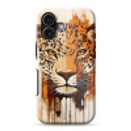 Luipaard - Symmetrisch - Strepen Toughcase MagSafe Apple iPhone 17 klein -3d