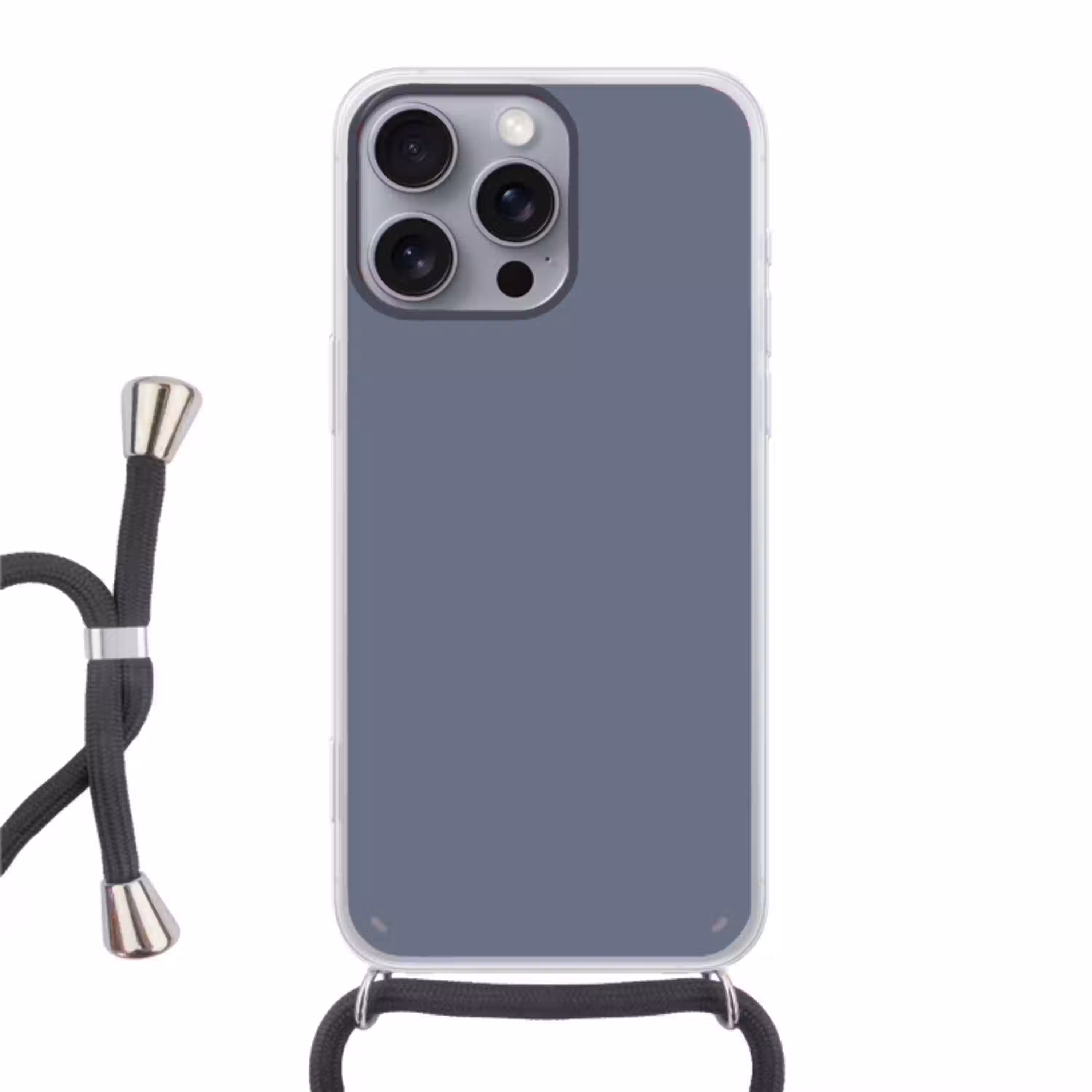 Slate - Whisper - Blauw Hoesje iPhone 16 Pro Max met koord klein 804 -3d