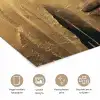 Abstract - Goud - Gezicht - Lippen poster papier klein -closeup_NL