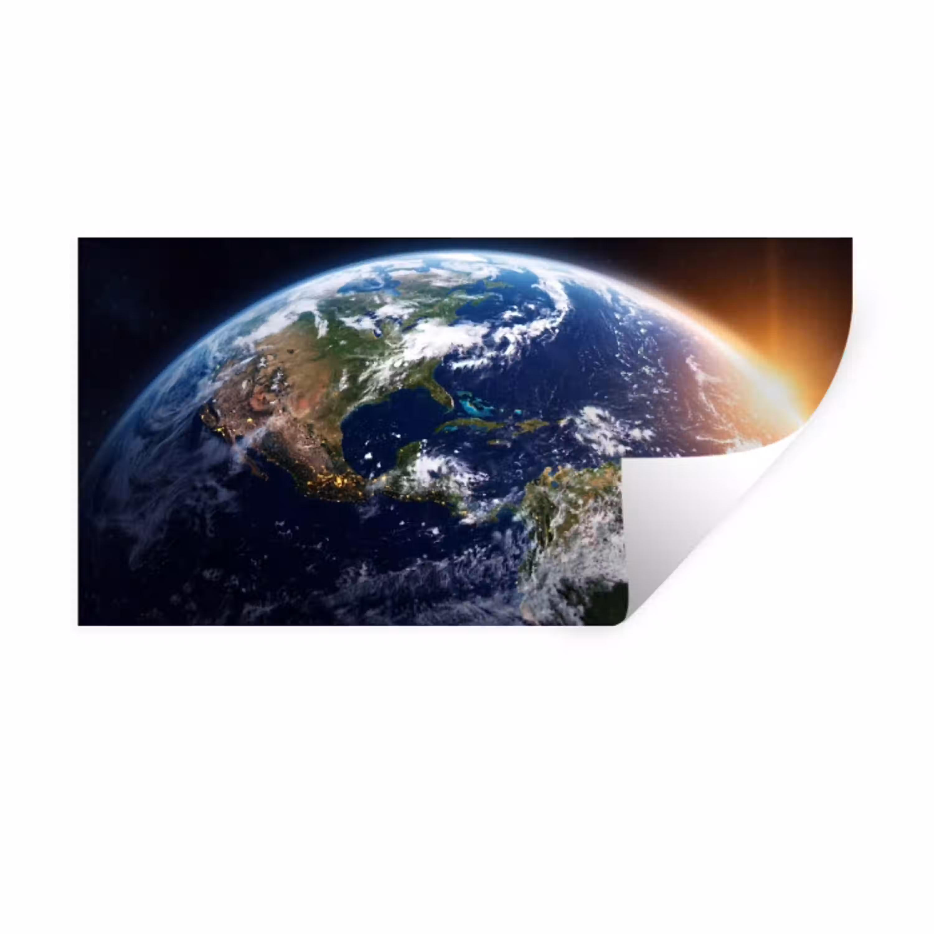 Planeet - Ruimte - Kosmos Muursticker klein -3d