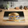 Delftsblauw - Goud - Burger Inductie beschermer vinyl 3mm klein -sfeer5