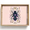 Donkerblauw - Kever - Bloemtakken - Sierlijk Dienblad Rechthoek middel -z3d_shopping