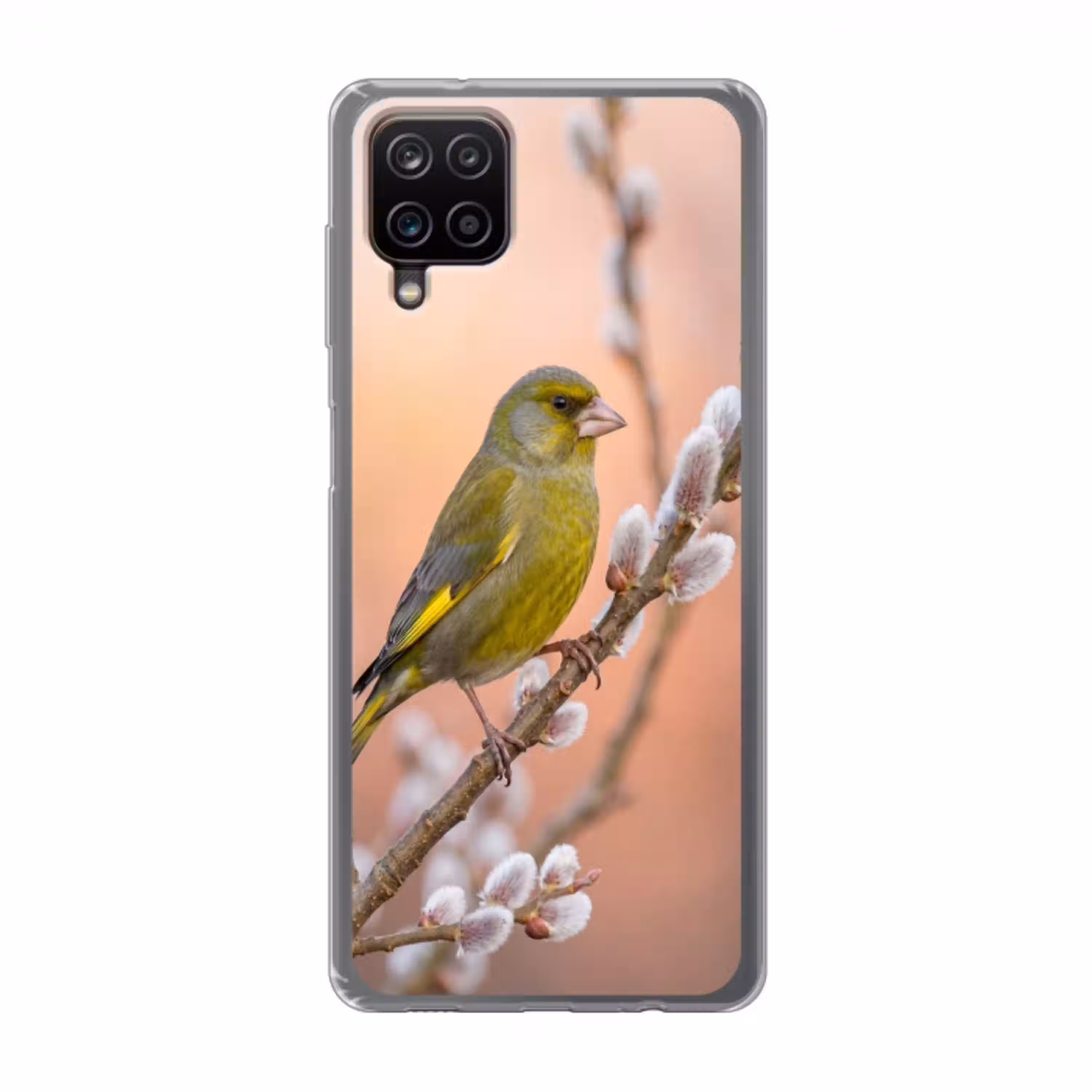 Groenling - Katjes - Lente - Natuur - Zacht Telefoonhoesje Samsung Galaxy A12 klein -3d