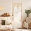 Kunst - Wit - Beige - Modern deurposter klein -sfeer2