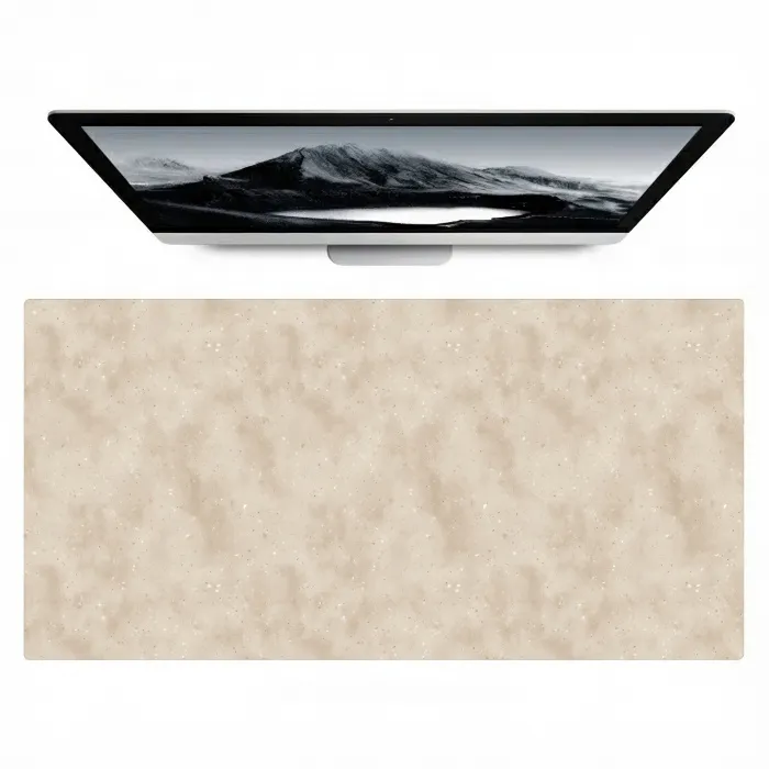 Structuur - Spikkels - Beige Muismat XXL klein 681 -zzz3d