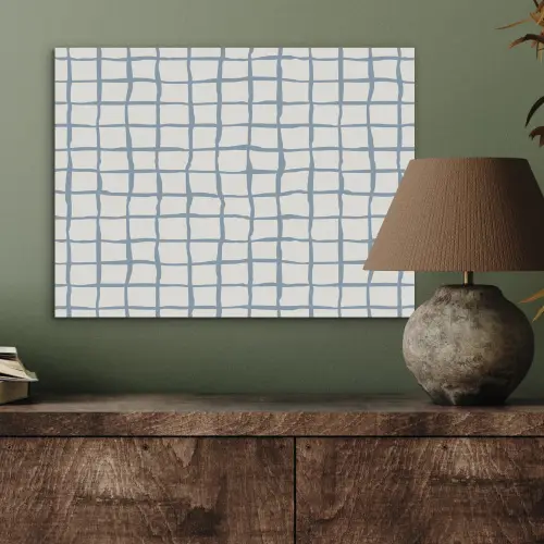 Patroon - Raster - Blauw - Grijs PET vilt klein 837 -sfeer2