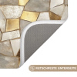 Mozaïek - Marmer - Goud Badmat klein 997 -USP_AntislipDE