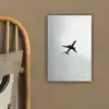Minimalistisch - Silhouet - Zwart - Vliegtuig canvas 2cm klein -sfeer3