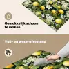 Hangende - Citroenen - Witte - Bloemetjes Inductie beschemer met haakjes klein 777 -ky-schoon-nl