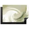 Abstract - Penseelstreken - Golven - Groen Inductie beschermer vinyl 3mm klein -3d