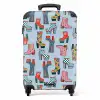 Retro disco 70s laarzen patroon kleurrijk NBS - Handbagage koffer - Volwassenen Unisex middel -productfoto_recht