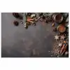 Winter - Kerst - Specerijen - Beton poster papier klein -3d