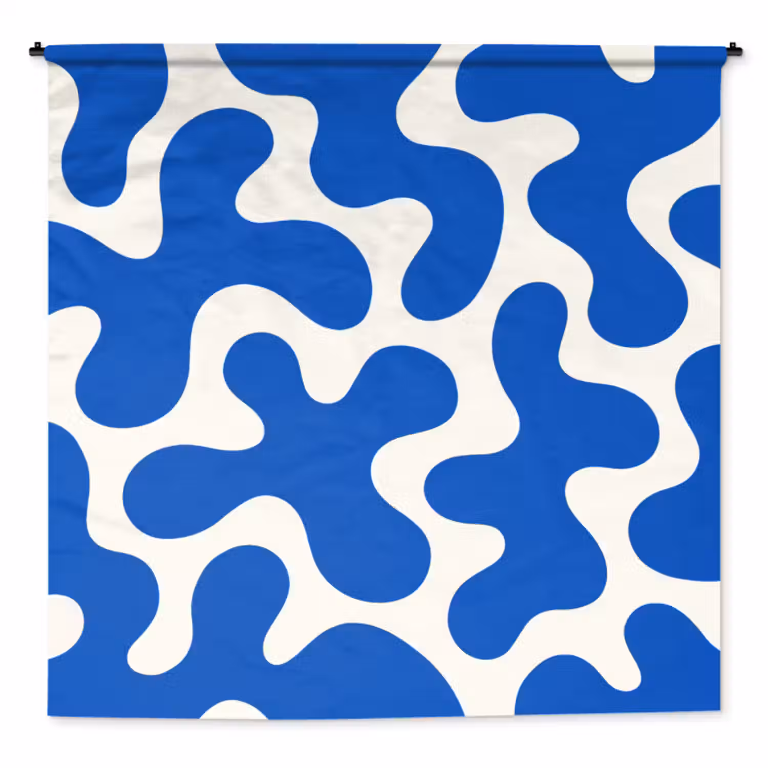 Wandkleed - Vormen - Abstract - Blauw - Golven