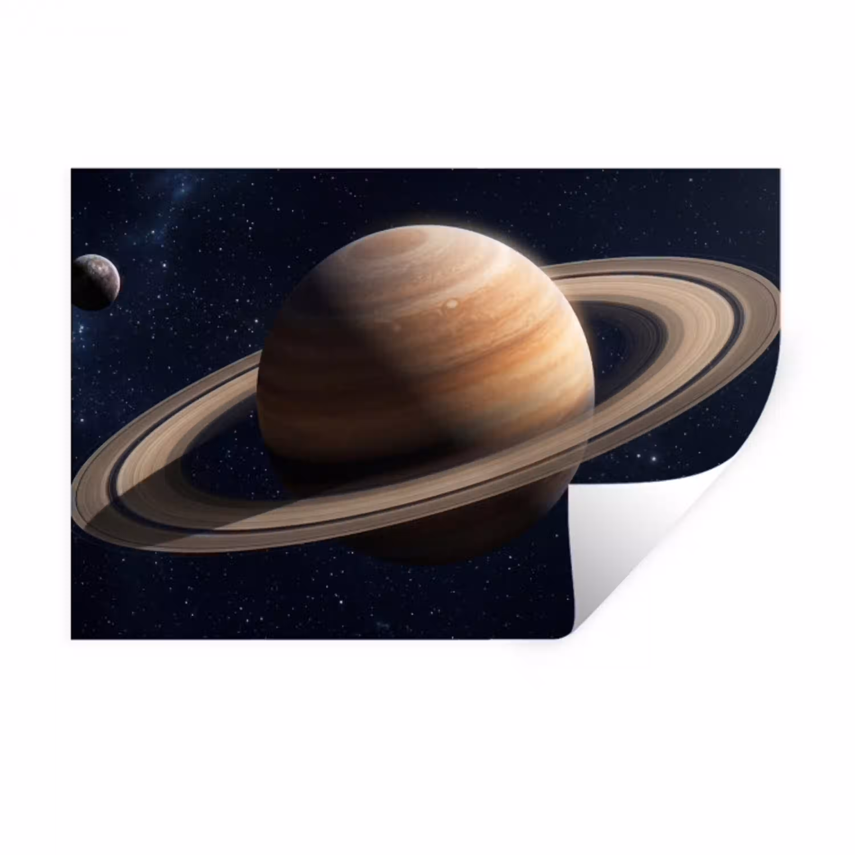Planeten - Saturnus - Ruimte Muursticker klein -3d