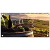 Wijn - Druiven - Heuvels - Landschap tuinposter los doek klein -3d