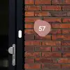 Effen oudroze - Traditioneel Naambord Organisch middel -sfeer1