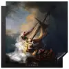 De storm op het meer van Galilea - Rembrandt van Rijn Inductie beschermer vinyl 3mm middel -3d