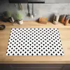 Zwart-Wit Kruispatroon Inductie beschermer vinyl 3mm klein -sfeer5